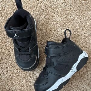 Nike Black and White Toddler High-Top Sneakers